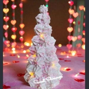 Mackenzie Style Light Up Pink Meringue Cookie Valentines Tree Figure Decor NEW